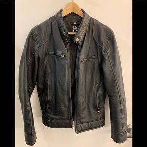 Genuine Leather Biker Jacket, size small